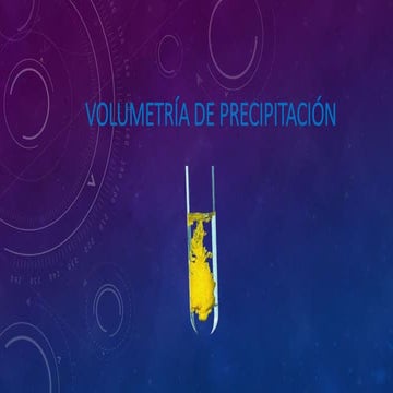 Volumetría de-precipitación