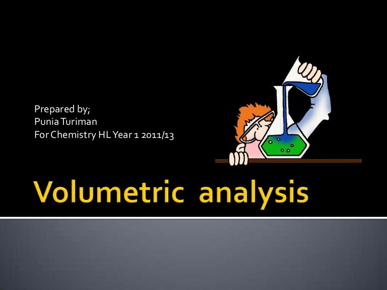 Volumetric Analysis volumetric-analysis