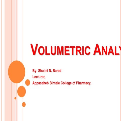 Volumetric analysis