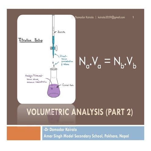 Volumetric analysis part 2