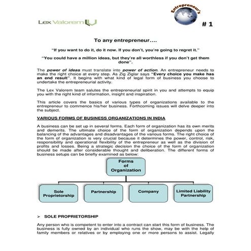 Entrepreneur's World #1