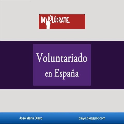 Voluntariado en españa.
