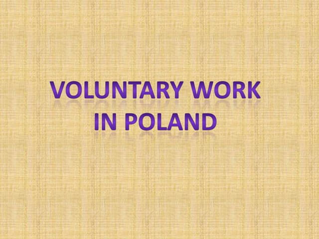 Volunteering in Poland