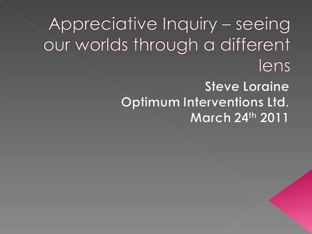 Appreciative Inquiry