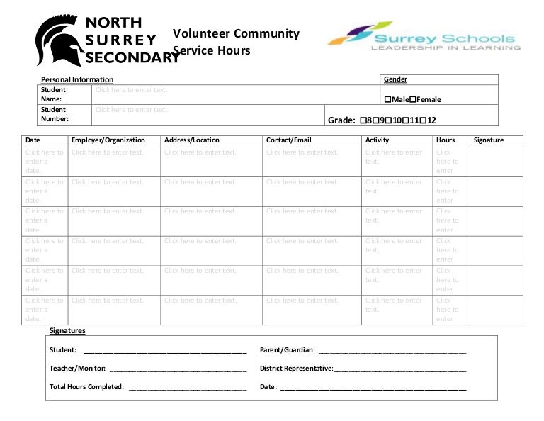volunteer hours log sheet tire driveeasy co community service log sheet printable