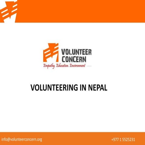 Volunteering in nepal