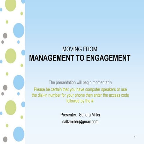 Volunteer management 101 presentation engage series