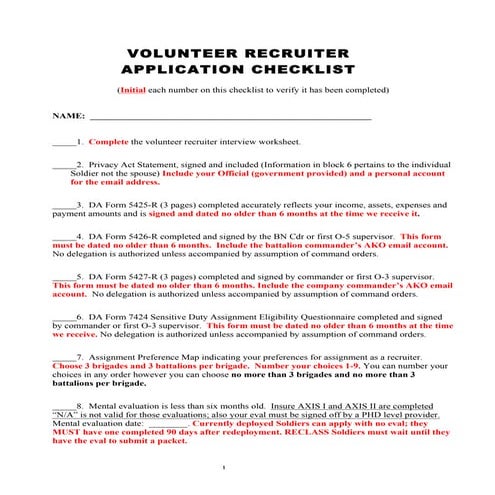 Volunteer packer example website