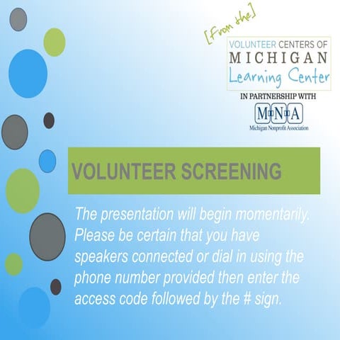 Volunteer Screening