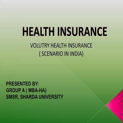 Voluntry health insurance