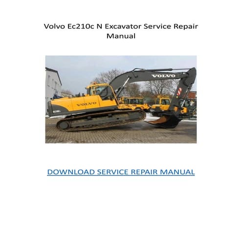 Volvo Ec210c N Excavator Service Repair Manual.pdf