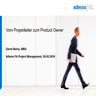 Vom Projektleiter zum Product Owner