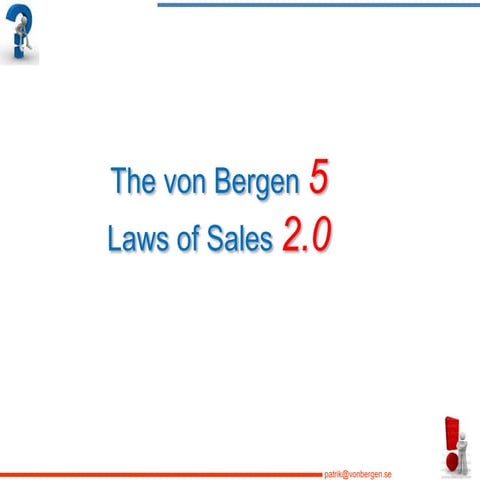 von Bergens 5 Laws Of Sales 2