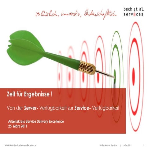 Von der Server- zur Service Verfügbarkeit