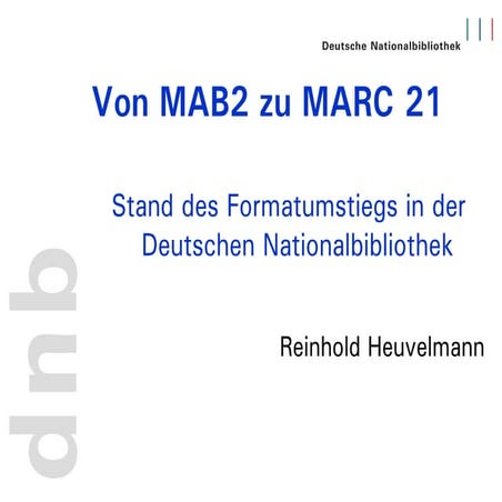 Von MAB2 zu MARC 21 | PDF