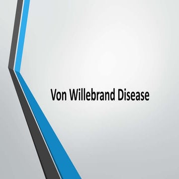 Von willebrand disease