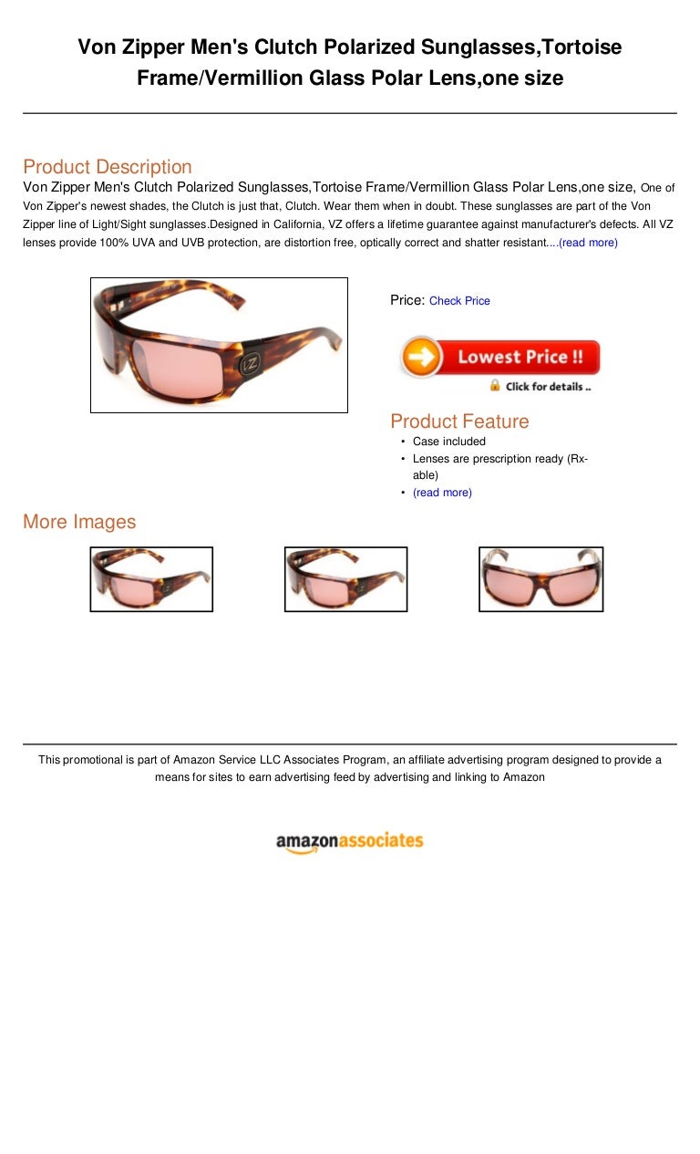 von zipper men's polarized sunglasses