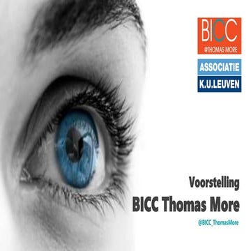 Voorstelling BICC Thomas More