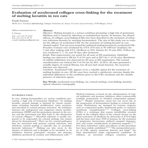 Collagen Cross Linking | PPTX