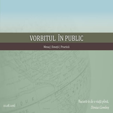 Vorbitul în public