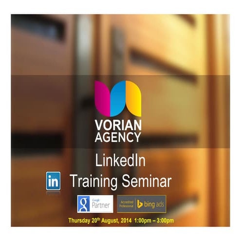 LinkedIn Training Seminar - Vorian Agency - Bunbury, August 2014