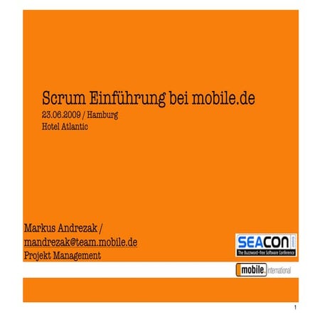 Scrum-Einführung bei mobile.de