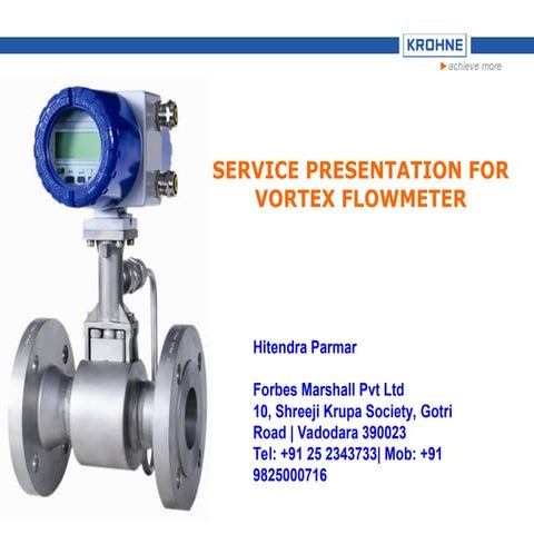 Vortex principle measurement of Flow & sizing - Training.ppt