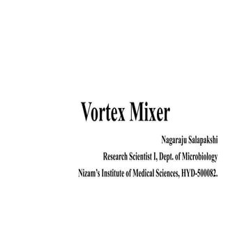 Vortex Mixer and their Importance in a Laboratory