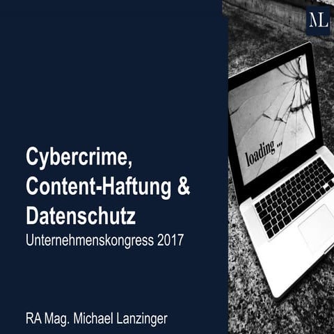Vortrag - Cybercrime & Co beim Unternehmenskongress