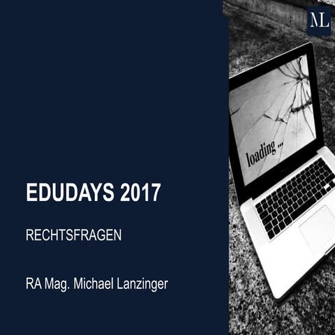EDUDays 2017 - Rechtsfragen im eLearning