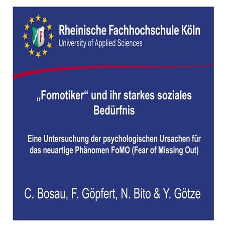 Explaining the FoMO-phenomenon - Presentation at GOR 2017 | PDF