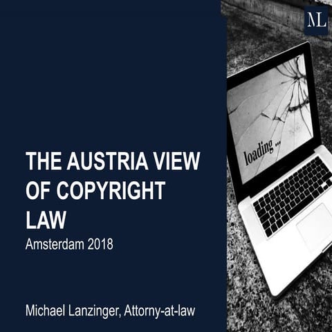 EdMedia in Amsterdam 2018 - The Austrian view of Copyright law