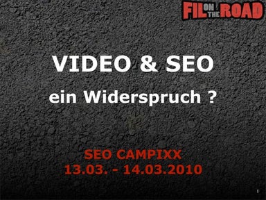 Vortrag Video Seo Seocampixx 2010