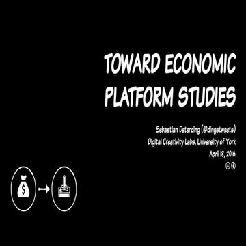 Toward Economic Platform Studies