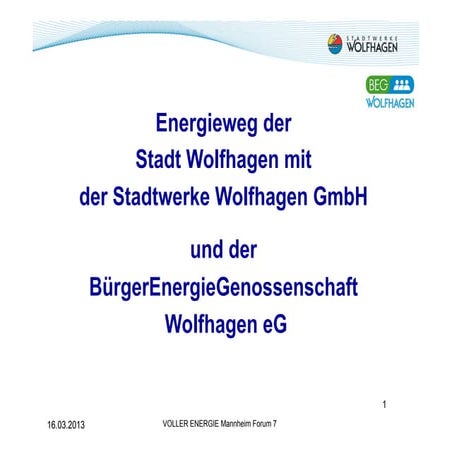 Vortrag Degenhardt-Meister - Forum 7 - Stadtwerke und Bürger - VOLLER ENERGIE...