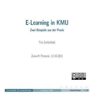 Vortrag E-Learning für KMU - zwei P...