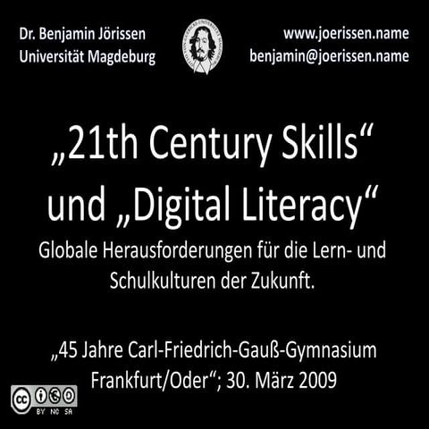 “21st Century Skills” und “digital literacy”: Globale Herausforderungen für d...