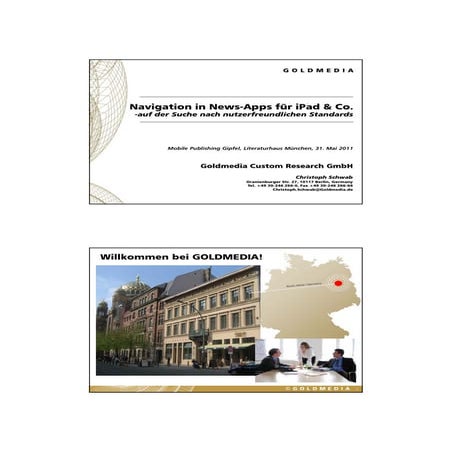 Navitation in News-Apps für iPad & Co