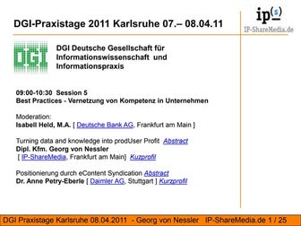 Turning data and knowledge into profit