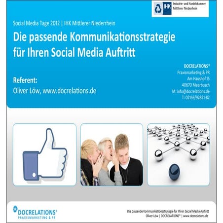 Praxismarketing 2.0 - Die passende Kommunikationsstrategie für Ihren Social-M...