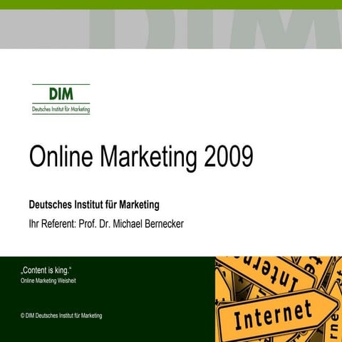 Vortrag Internetmarketing 2009