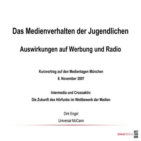 Hören Teens noch Radio?