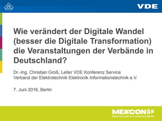 Wie verändert der Digitale Wandel (besser die Digitale Transformation) die Ve...