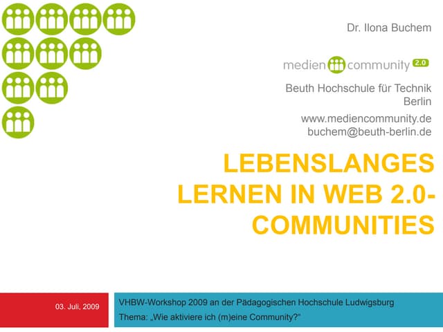 Lebenslanges Lernen in Web 2.0-Communities