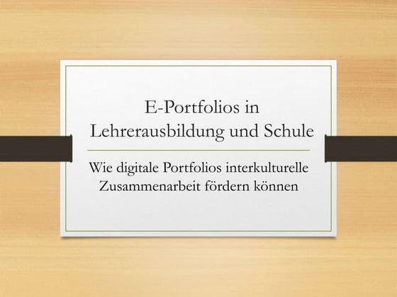 Workshop: Pixel statt Kreide: E-Portfolios als Werkzeug für deutsch-afrikanis...