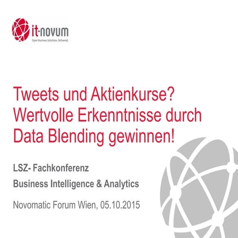 Tweets und Aktienkurse? Wertvolle Erkenntnisse durch Data Blending gewinnen