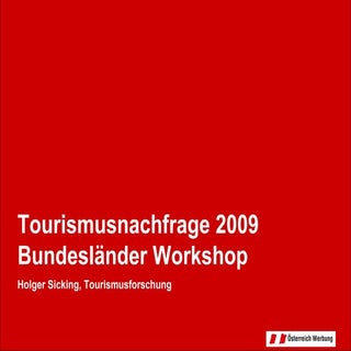 Vortrag Tourismusnachfrage 2009