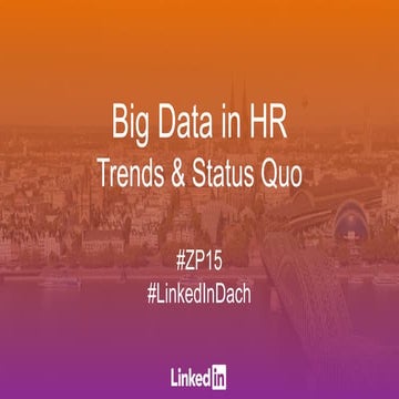[Studienergebnisse 2015] Big Data - Status Quo in der HR in Deutschland. 