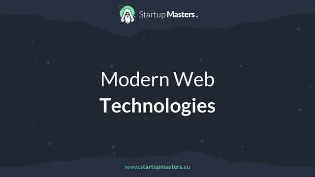 Modern web technologies