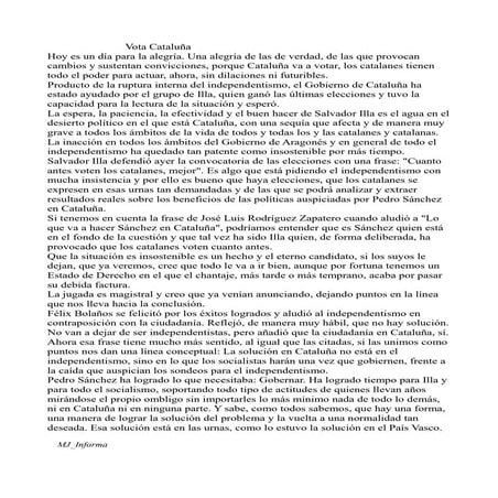 Vota Cataluña, ahora, en las elecciones de mayo